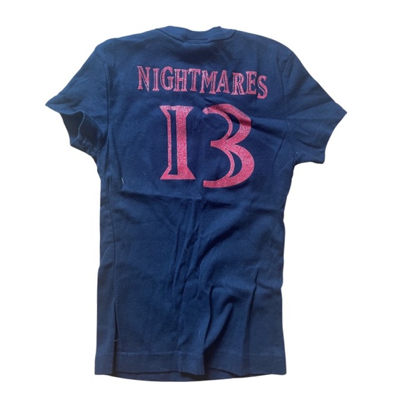 Vintage Tim Burton’s Nightmare Before Christmas Jack Skellington Glitter Web Tee - Picture 3 of 7